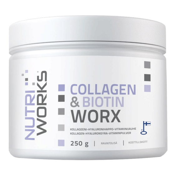 NutriWorks Collagen & Biotin Worx - 250 g