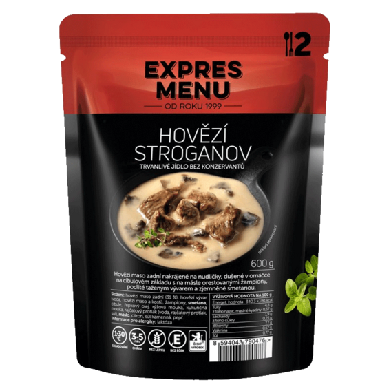 Expres menu Hovězí Stroganov - 600 g