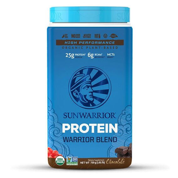 Sunwarrior Protein Blend Bio 750 g - čokoláda