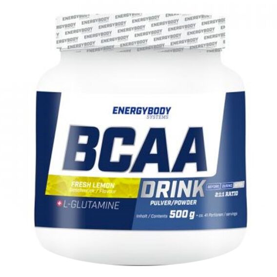EnergyBody BCAA Drink + L-Glutamine 500 g - citron