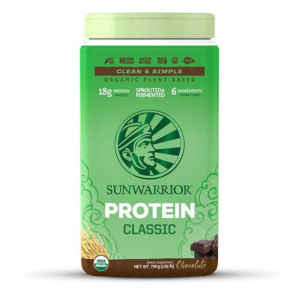 Sunwarrior Protein Classic Bio 375 g - čokoláda