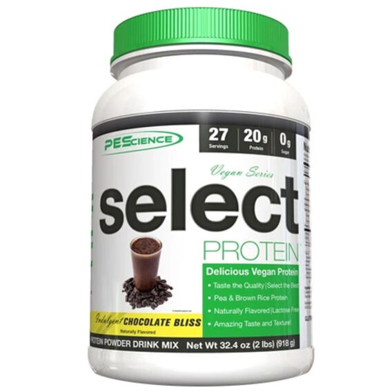 PEScience Vegan Select protein 837 g - čokoláda