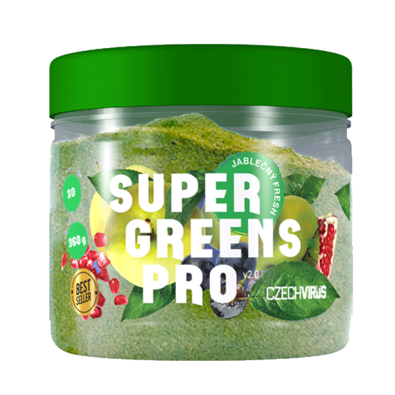 Czech Virus Super Greens Pro V2.0 360 g - lesní plody