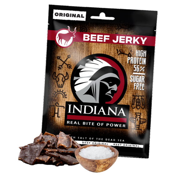 Indiana Jerky sušené maso 25 g - hovězí natural