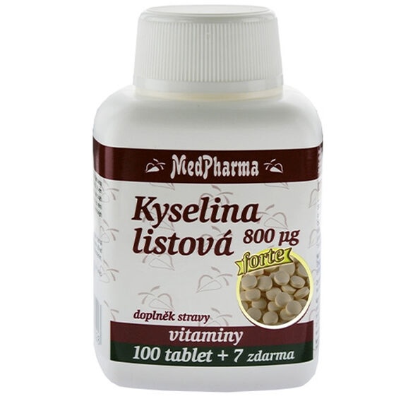 MedPharma Kyselina listová forte - 107 tablet