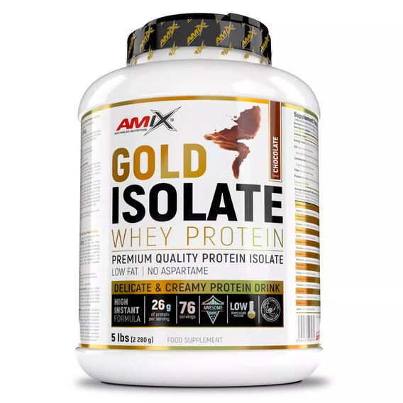 Amix Gold Whey Protein Isolate 2280 g - přírodní vanilka