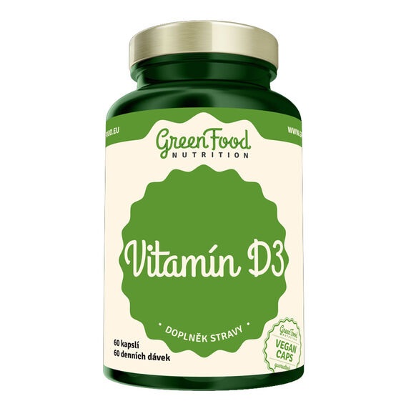GreenFood Vitamin D3 - 60 kapslí