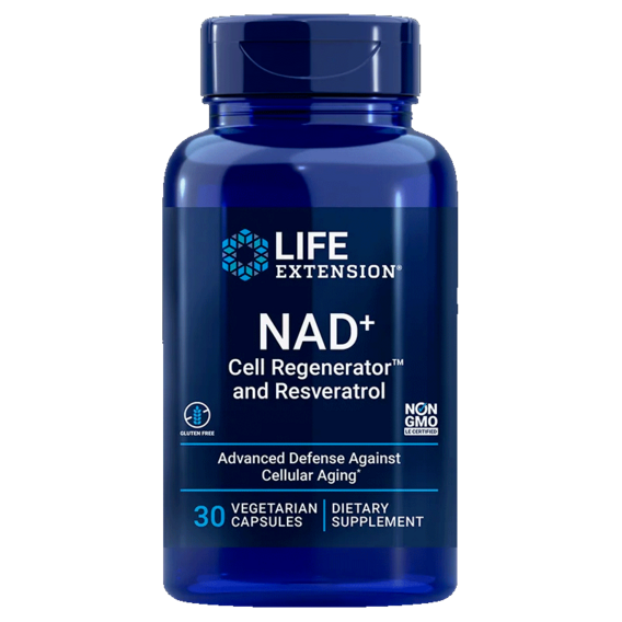 Life Extension NAD+ Cell Regenerator™ and Resveratrol - 30 kapslí