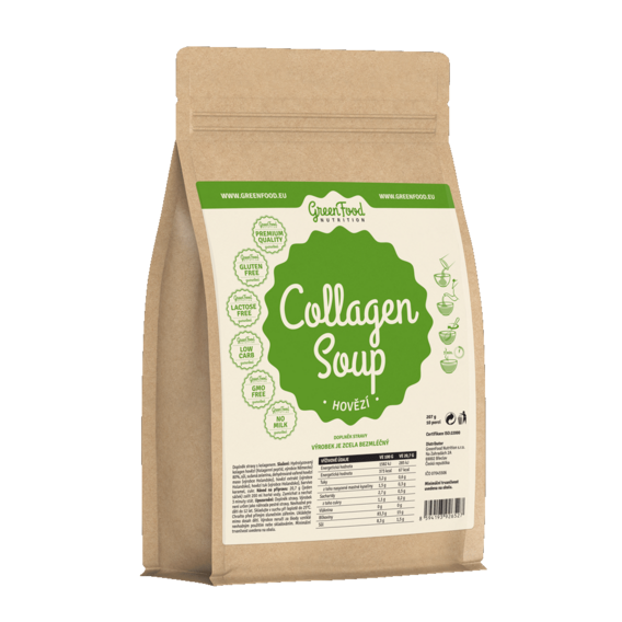 GreenFood Hovězí Collagenová proteinová polévka - 207 g