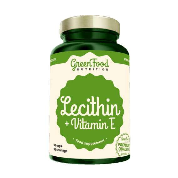GreenFood Lecithin + Vitamin E - 90 kapslí