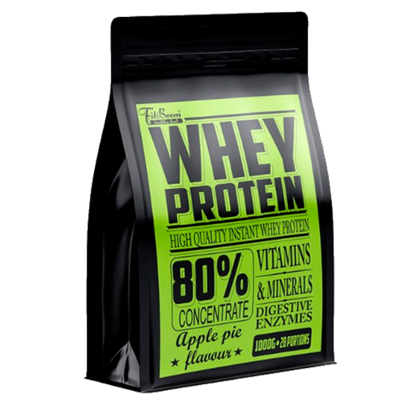 FitBoom Whey Protein 80% 1000 g - borůvka