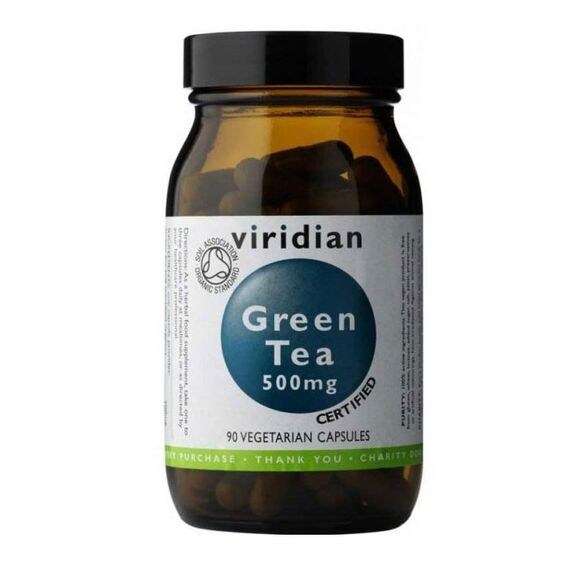 Viridian 100% Organic Green Tea - 90 kapslí