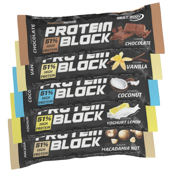 Best Body Protein block 90 g - vanilka