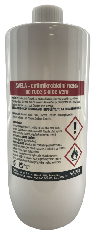 Tomfit SAELA - antimikrobiální čistící roztok na ruce
