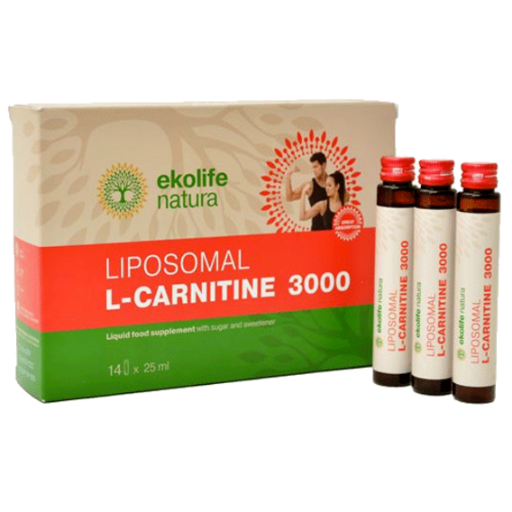 Ekolife Natura Liposomal L-Carnitine 3000mg 350ml - citron