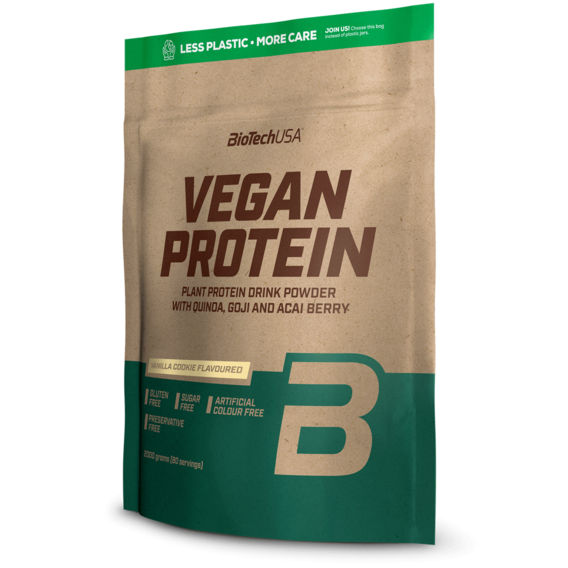 BiotechUSA Vegan Protein 500 g - bez příchutě