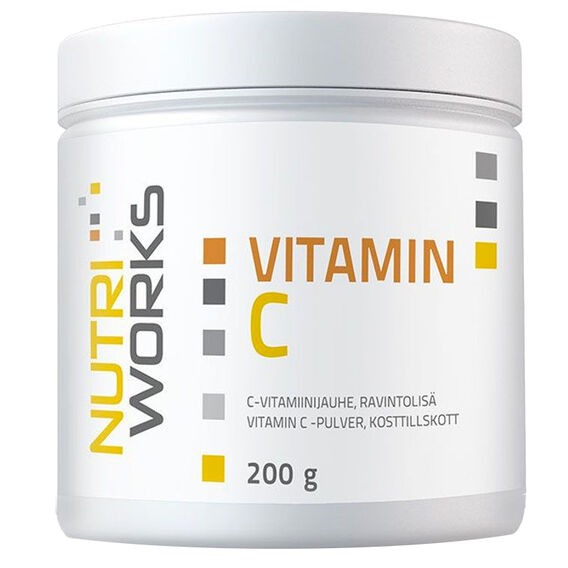 NutriWorks Vitamin C 200 g - bez příchutě