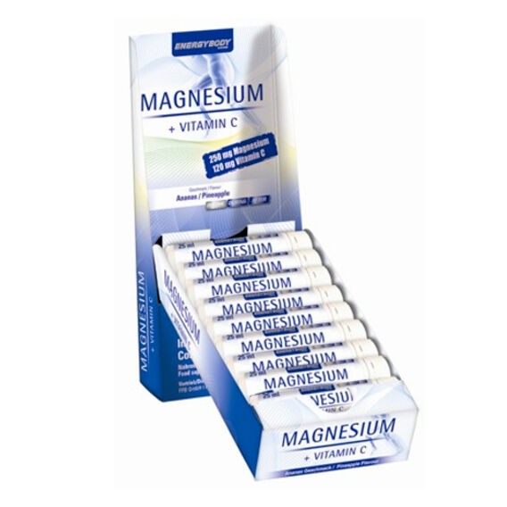 EnergyBody Magnesium Liquid + vitamín C 500ml - ananas
