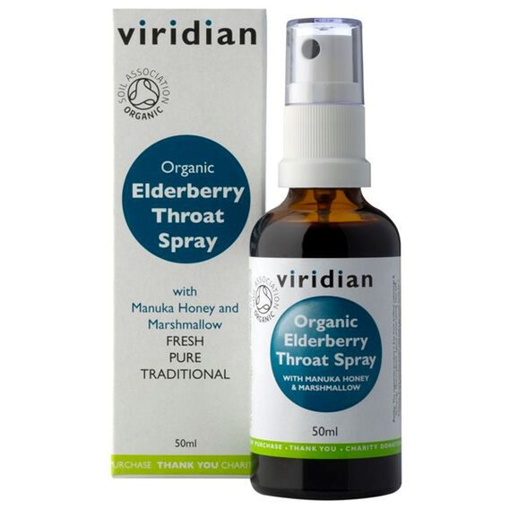 Viridian Elderberry Throat Spray - 50ml