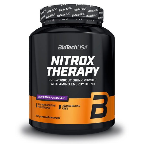 BiotechUSA Nitrox Therapy 680 g - modrý hrozen