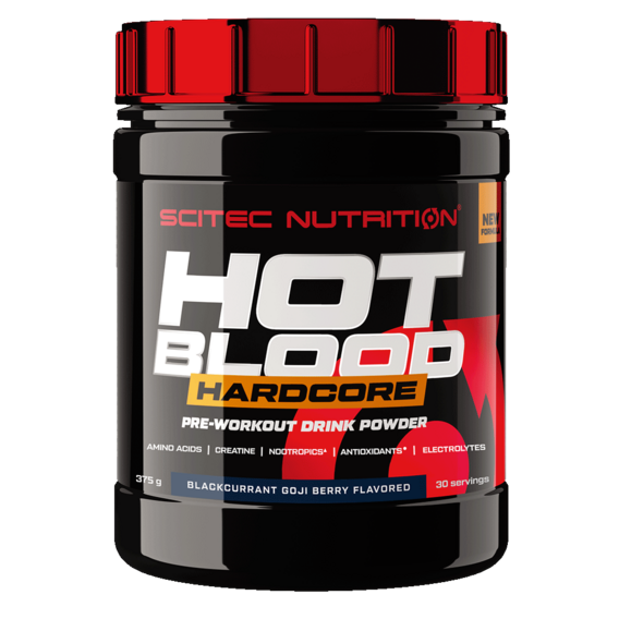 Scitec Hot Blood Hardcore 375 g - červené plody