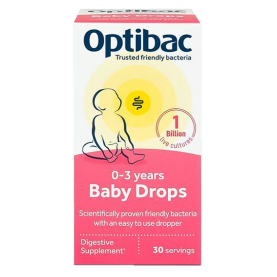 Optibac Baby Drops 10 ml - bez příchutě