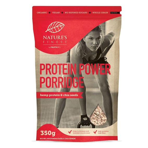 Nature's Finest Protein Power Porridge BIO 350 g - bez příchutě
