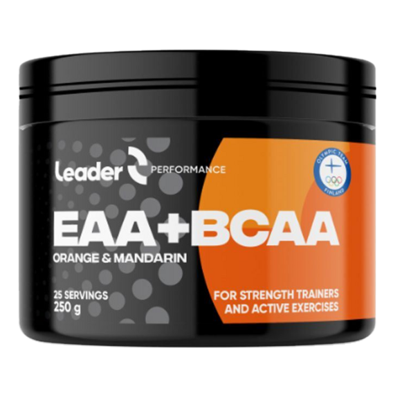 Leader EAA + BCAA 250 g - pomeranč