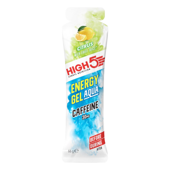 HIGH5 Energy Gel Aqua Caffeine 66 g - citrus