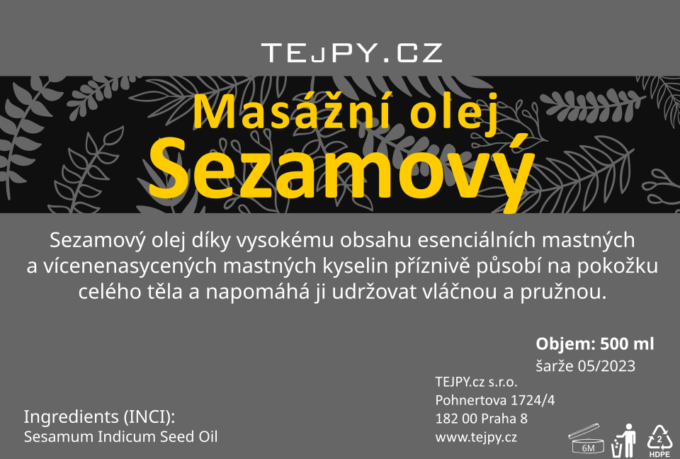TEJPY.cz Masážní olej