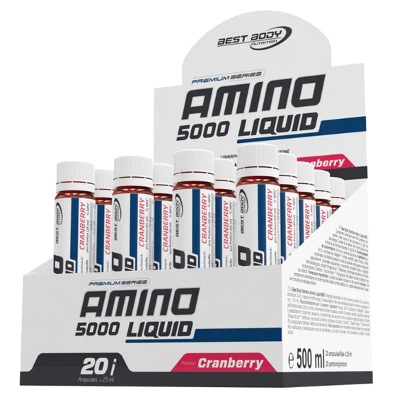 Best Body Amino liquid 5000 20 x 25 ml - brusinka