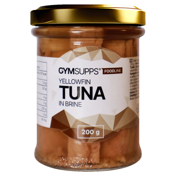 GymSupps Tuňák žlutoploutvý filety ve vlastní šťávě - 200 g